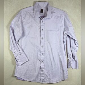 Robert Talbott Estate Lavender Herringbone Twill a cotton Spread Collar Shirt